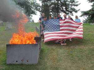 Pictured from left, Sussex Antler Lodge 5 First Vice President Andrew Lang, American Legion Post 213 member Richard Bammert, American Legion Post 213 Commander Roger Gengaro, American Legion Post 213 member Henry Woodword, American Legion Post 213 member Herb Hockenberg, Sussex Elks Lodge 2288 Treasurer Richard Green, Sussex Antler Lodge 5 Chaplin Kaitlyn Butler, and Sussex Elks Lodge 2288 Inner Guard &amp; Antler Lodge 5 Advisor Ashley Green.