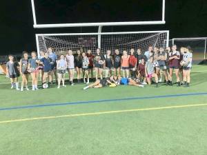 The Newton High School girls’ soccer team.