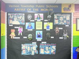 Lounsberry Hollow students’ artwork featured at Board of Education