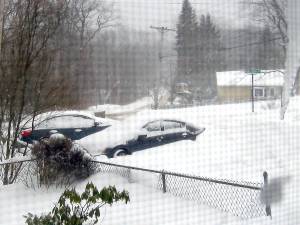 Snow measured 32 inches in the Vernon area, just shy of three feet (Photo by Janet Redyke)