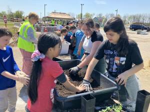 Students from five schools do hands-on activities April 20 at the Solid Waste Disposal &amp; Recycling facilities in Lafayette. (Photos provided)