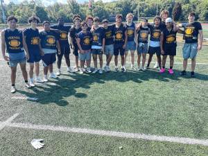 <b>Seniors playing on the Vernon Township High School football team this fall. (Photo provided)</b>