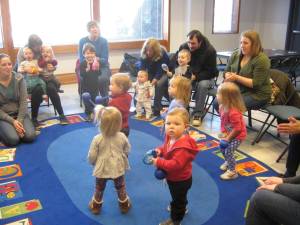Musical fun at the library's Lap Sit program.