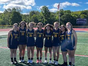 <b>Seniors on the Vernon Township High School field hockey team are key to its success, the coach says. (Photo by Kieran Killeen)</b>