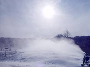 Ideal snowmaking weather provides a base for an early opening on Nov.16.