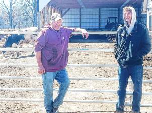 <b>George DeGroot, left, and his son Jack. (Photo courtesy of Bill Truran) </b>