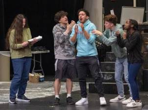 Students in the Performing Arts Program at Sussex prepare for their upcoming play ‘Everybody.”