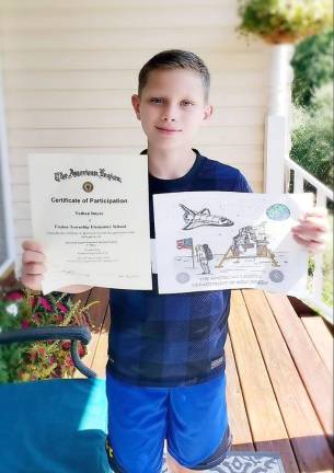 Nathan Itnyre wins Patriotic Coloring Contest