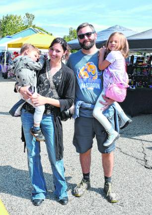 <b>Dante, Erika, Josh and Autumn Kane of Highland Lakes pose for a photo.</b>