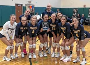 <b>Vernon Township High School varsity volleyball team. (Photos provided)</b>