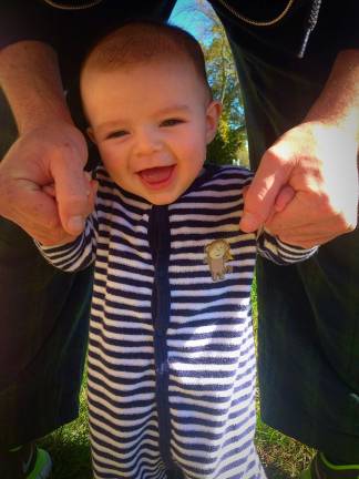 Photo, Rebecca Bruns of Highland Lakes &quot;Liam is so happy it's finally sunny again!&quot;