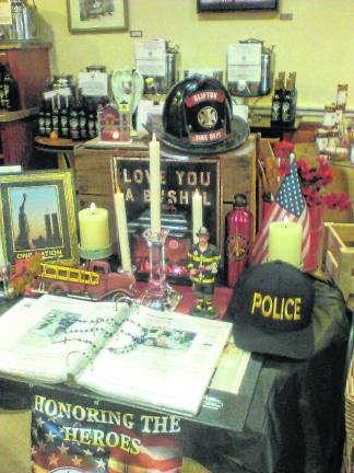 Vernon officer helps complete 9/11 memorial table