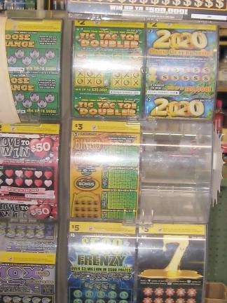 The variety of NJ Lottery scratch-offs are offered at the general store.