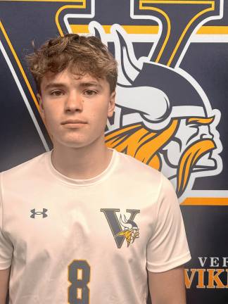 <b>VK2 Senior midfielder and captain Rob Burdzy has led the boys soccer team with six goals and two assists this fall.</b>