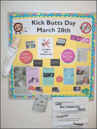 Franklin Elementary students kick butts