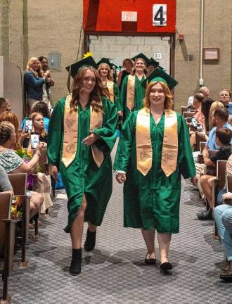 Members of the Sussex Tech Class of 2025 walk into the ceremony.