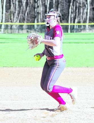 <b>High Point pitcher Grace Meyers threw for 4 innings, striking out six. </b>