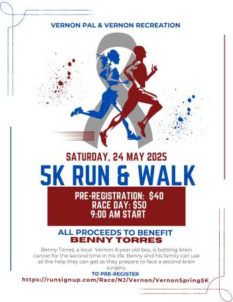 Spring 5K on Saturday in Vernon
