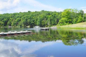 Swim lanes at Heaters Pond (File photo by Vera Olinski)