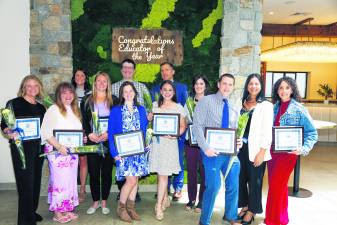 <b>Vernon Township School District’s Educators of the Year are shown.</b>