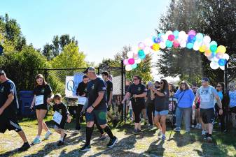 <b>Participants begin the annual Celebrate A Life 5K Walk on Saturday, Sept. 20 at the Sussex County Fairgrounds in Augusta. (Photos by Maria Kovic)</b>