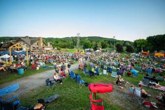 Nearly 4,000 people attended the Vernon community fireworks Tuesday, July 4. They were held at Mountain Creek Resorts for the first time. (Photo courtesy of Mountain Creek Resorts)