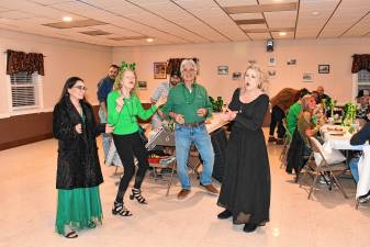 <b>Attendees on the dance floor at the St. Patrick’s Day Dinner Dance on Saturday, March 15 at the Sussex Fire Department. (Photos by Maria Kovic)</b>