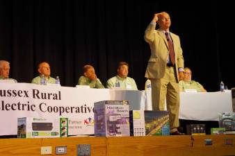 Photos by Chris Wyman The guest speaker was Frank M. Betley. He serves as president and CEO of the Pennsylvania Rural Electric Association, a statewide service organization, and the Allegheny Electric Cooperative.