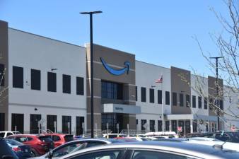 The new Amazon fulfillment center, SWF1, employs about 1,000 people. The biggest building in the county when it opened last year, it will soon be the third-largest warehouse in the Town of Montgomery, NY.