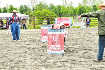 <b>Ella Vivacqua of Port Jervis, N.Y., participates in a rodeo event.</b>