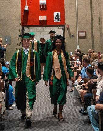 Members of the Sussex Tech Class of 2025 walk into the graduation ceremony Wednesday, June 18.