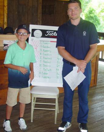 [1st place K-4 Division Winner Patrick Garofano with CS Nick VanDerlofske]