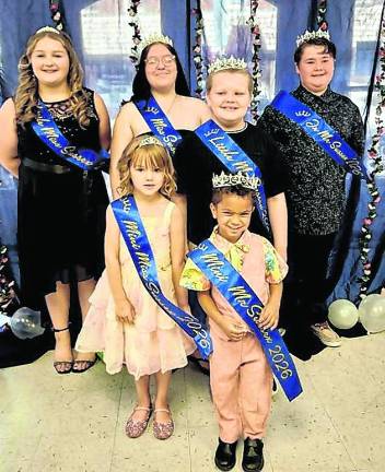 <b>Mini Miss Sussex is Bayleigh Freeman, Mini Mister Sussex is Siraiah Brand, Little Miss Sussex is Sophia Daidone, Little Mister Sussex is Jasper Decker, Junior Mister Sussex is Isaiah Benner, Miss Sussex is Paige Decker.</b>