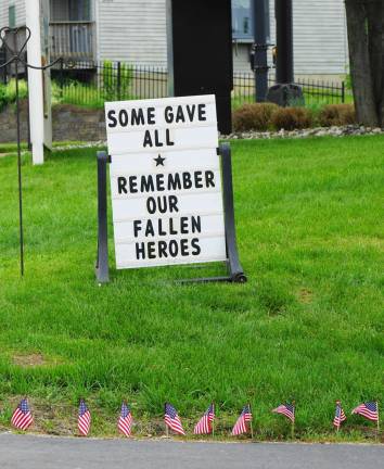 No one identified last week's photo as the sign on the grass next to Highland Flowers in Vernon Township.