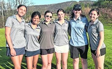 <b>The Vernon girls’ golf team</b>