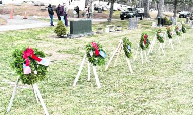 <b>Vernon Township hosted a Wreath Across America event on Saturday.</b>