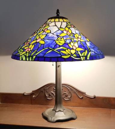 A stained glass lamp by Jeff Wolfson (Photo provided)