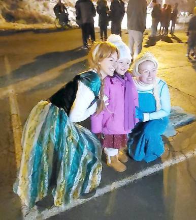 One happy girl was all smiles when she met Elsa and Anna.