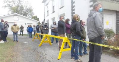 Voting in Milford Borough on Election Day 2020 (Photo by Frances Ruth Harris)
