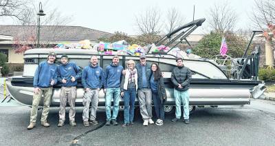 <i><b>Off Shore Marine in Branchville is filling a 24’ boat</b></i> <i><b>with toys on behalf of the Season of Hope Toy Drive.</b></i>