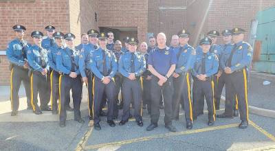 The Newton Police Department wishes two of its officers a happy retirement.