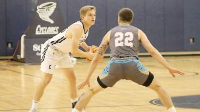 Shawn Falk, a junior guard at Centenary University in Hackettstown, started in each of the first 11 games and had nine points per game. (Photo courtesy of centenarycyclones.com)