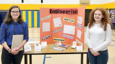 Olivia and Audrey demoed what they have built using the principles they learned in Engineering Class.