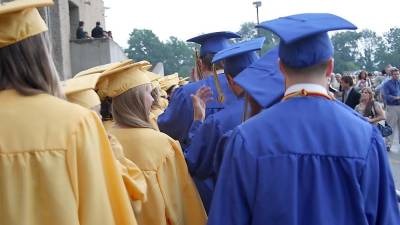 A past graduation at Vernon Township High School (File photo by Gale Miko)