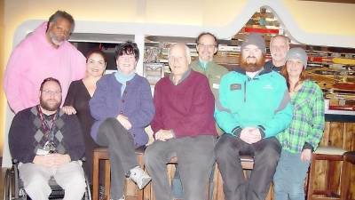 ASPMC Board of Directors- Front: Peter Gagliardo, Maria Bournias, Buffy Whiting, John Whiting Tim Stone and Louise Staley. Back: Derrick Washington, Mountain Creek VP/GM Charles Blier and Program Supervisor Stephen Baumann