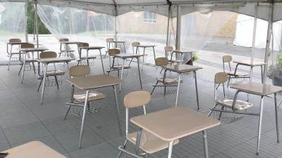 A tented classroom at SCCC (Photo provided)
