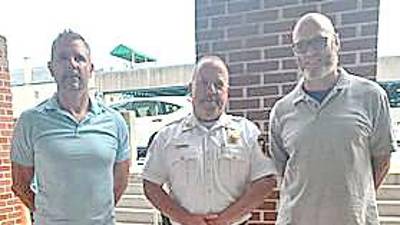 L-R: Lieutenant Derek Nerlinger, Sheriff Michael F. Strada, and Sheriff’s Corporal Robert Jacoby.