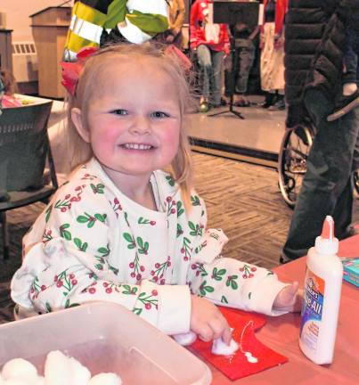 <b>Skylar Caller of Milford, Pa. does a craft.</b>