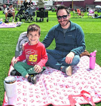 <b>Anthony and Oliver Defreitas of Budd Lake pose for a photo.</b>
