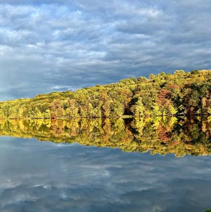 A reflection of Walton Lake on Oct. 17. Photo submitted by Michael Knipp